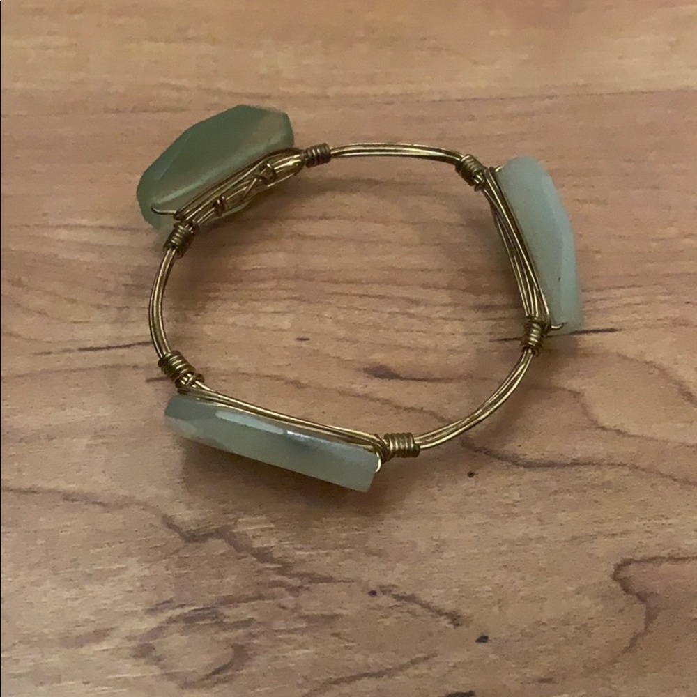 Jade chunky bangle